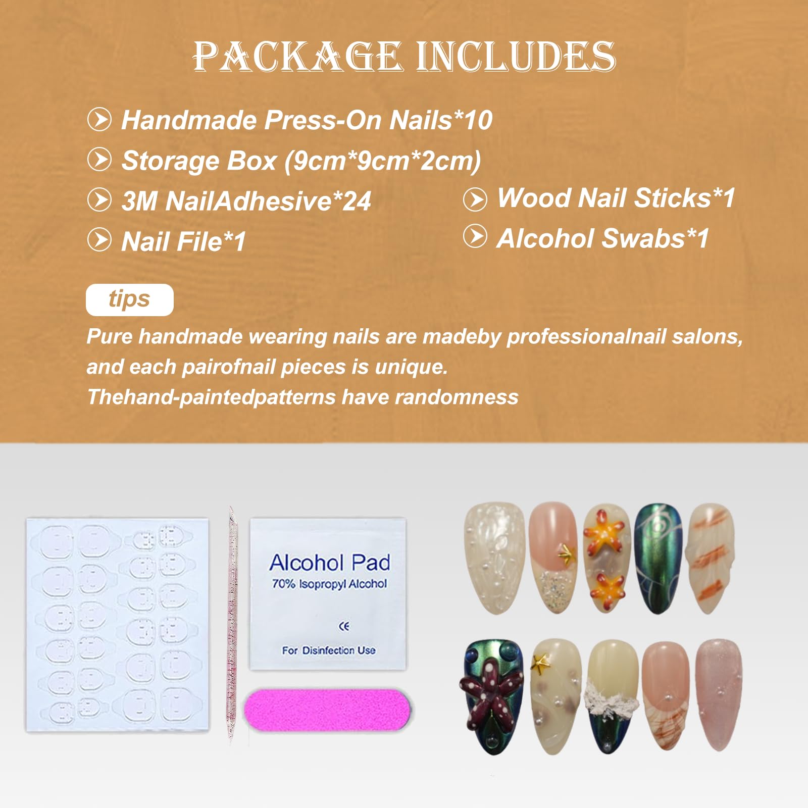 Uñas Vlazryk lujo empaquetadas en elegante caja regalo