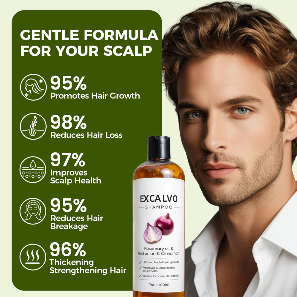 Vlsdoin Excalvo Shampoo: espuma cremosa limpia sin irritar el cuero cabelludo.