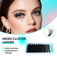 VLVLOCK 3D wispy lashes add salon-style fullness at home.