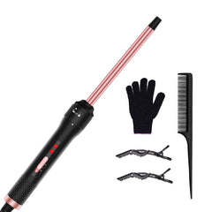 Vnina Professional half-inch curling iron barrel closeup showing ceramic coating for smooth, frizz-free curls.