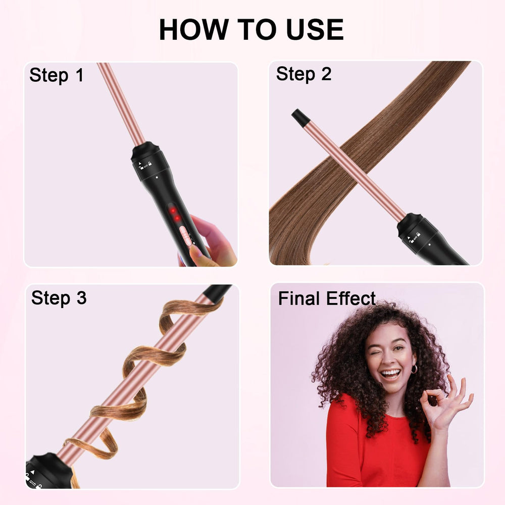 Vnina Professional half-inch curling iron travel case for compact storage.