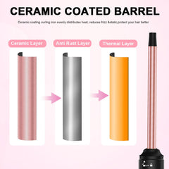 Vnina Professional half-inch curling iron two temperature settings for versatile hair types.
