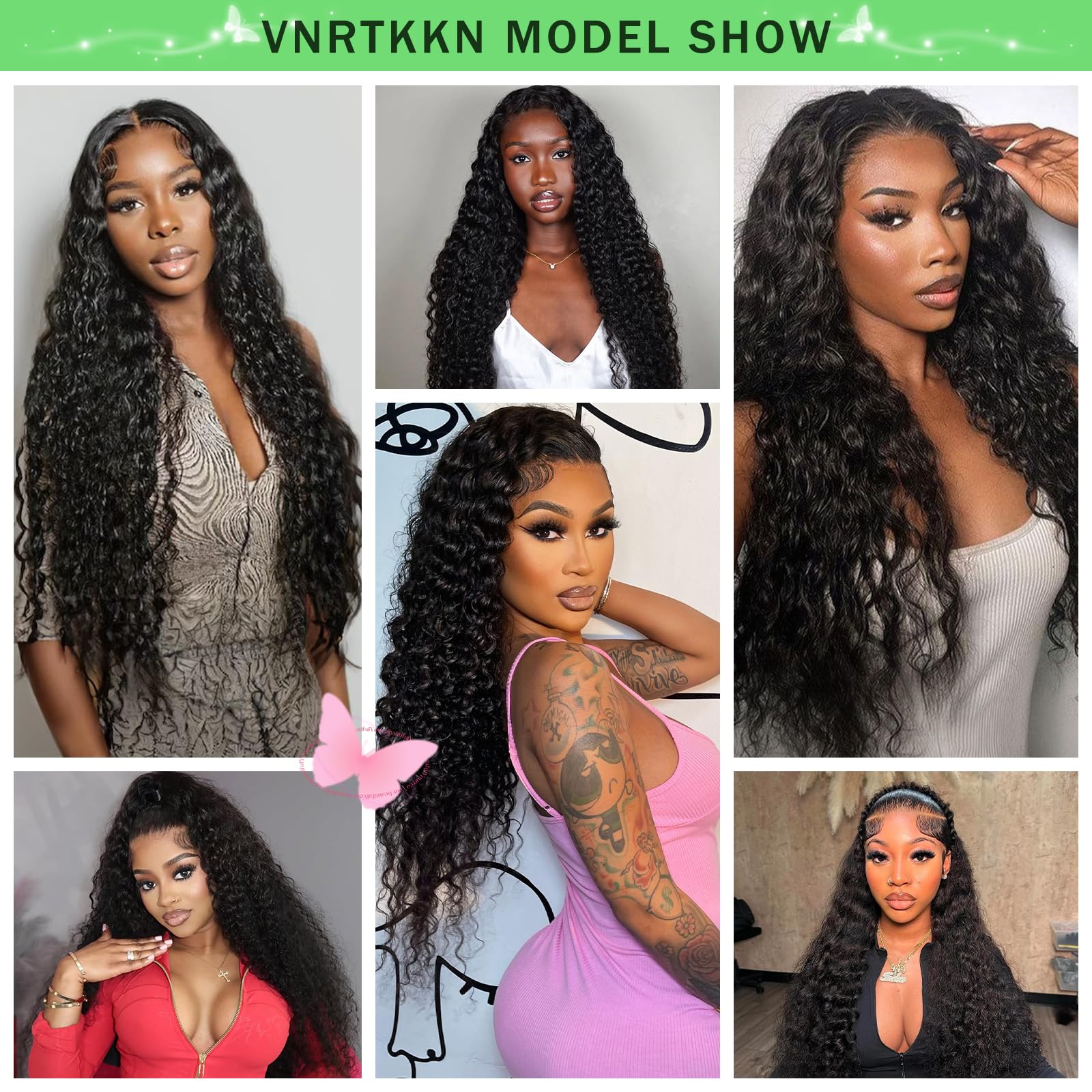 Vnrtkkn glueless wet-and-wavy styling option for daily looks
