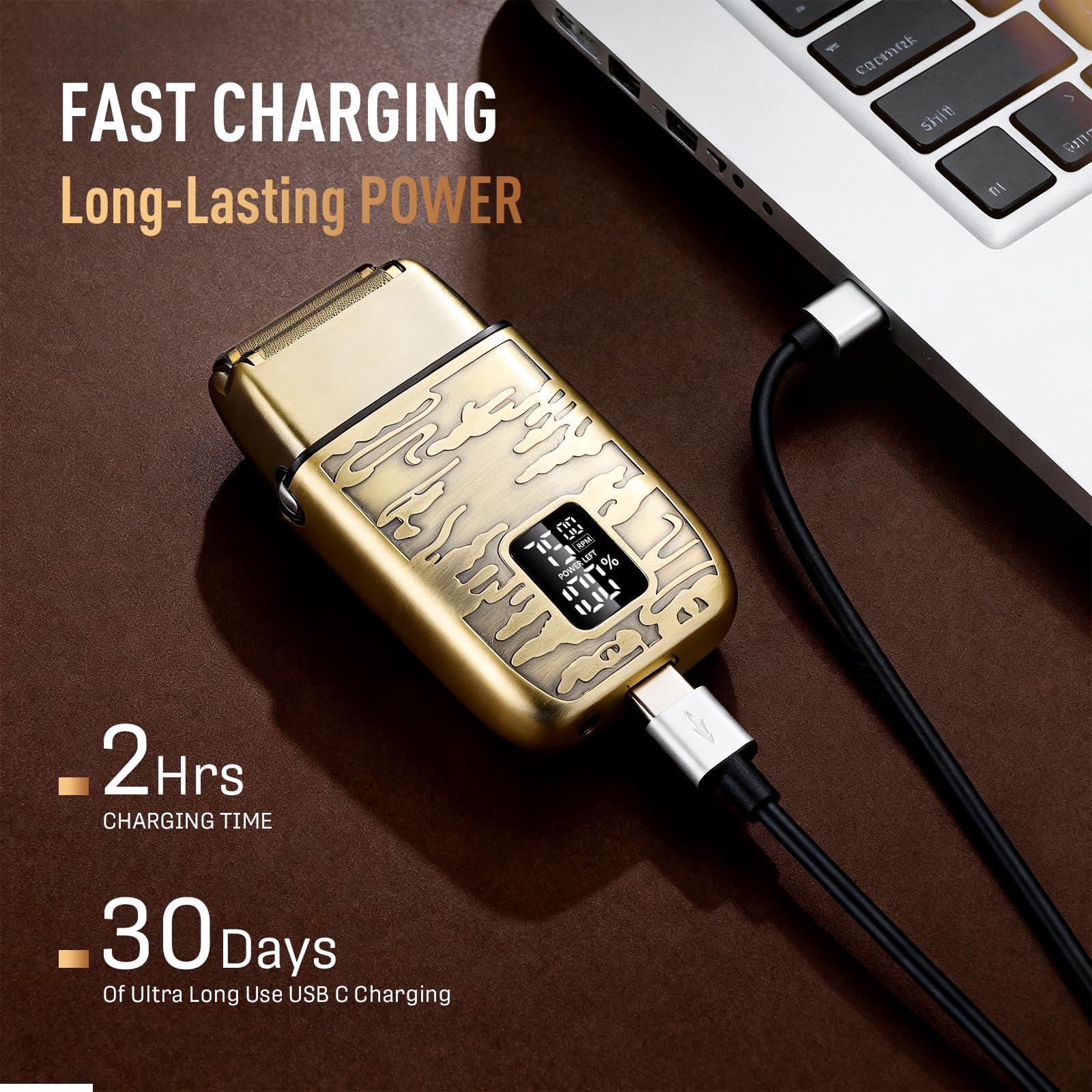 VNTGSHAVER USB-C charging indicator for quick power top-ups