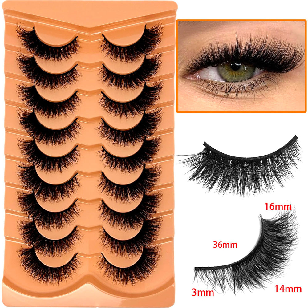 VOCOAK Cat Eye Lashes crisscross pattern for seamless extension look.