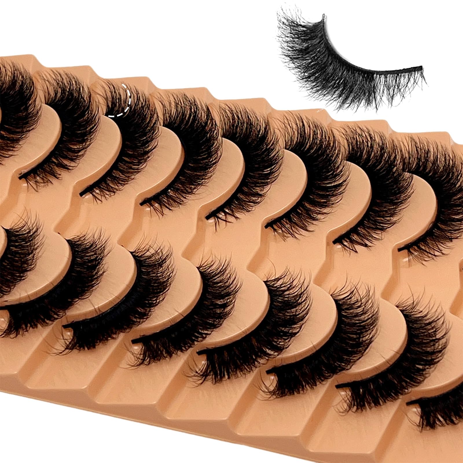 VOCOAK Short C curl lashes up to 16mm length.