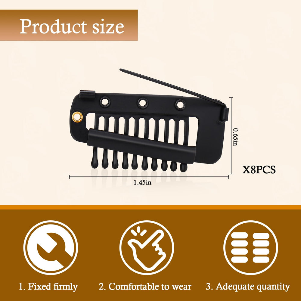 Vodolo chunni clips silicone-slot design cushions hair while securing.