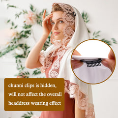 Vodolo clips ideal for wigs and veils at weddings.