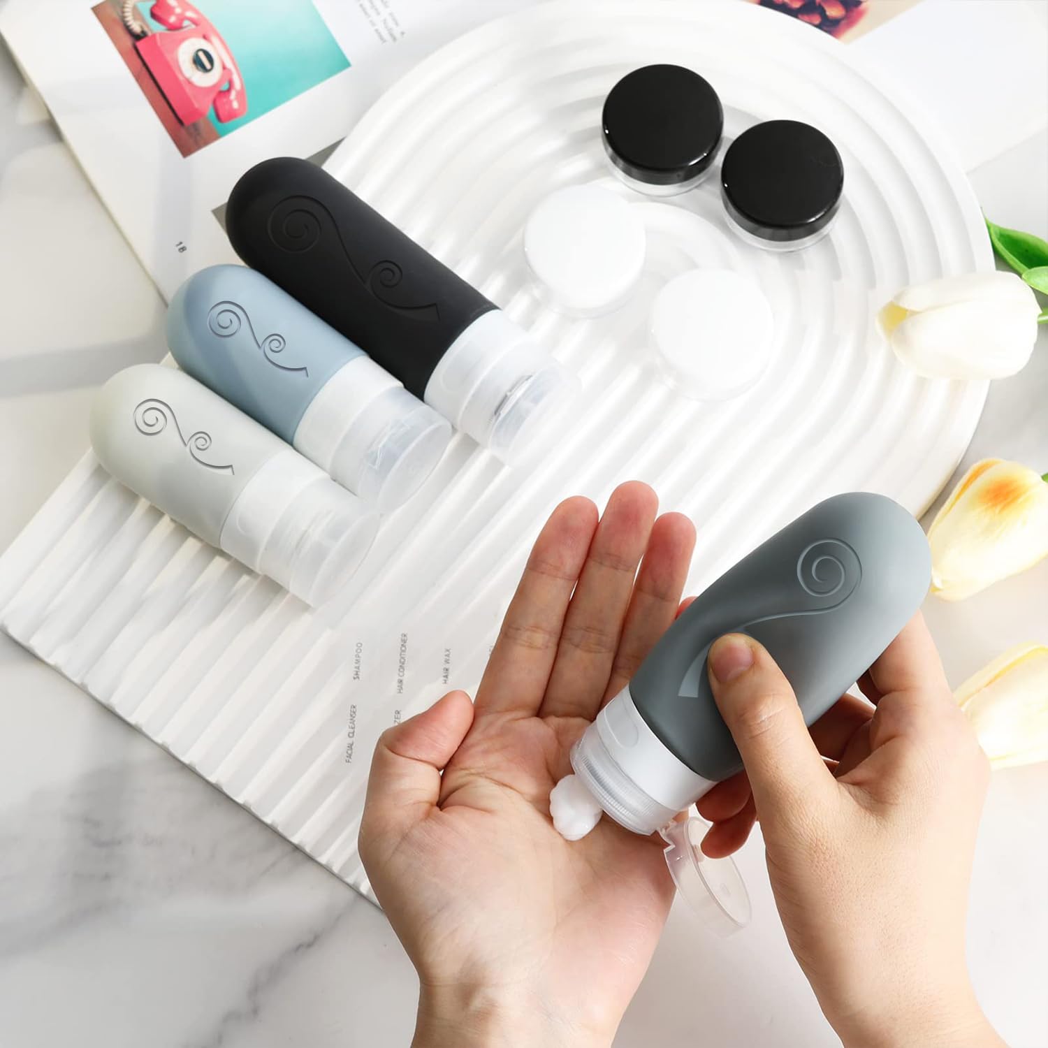 Vodvob BPA free material emphasizes safe, reusable travel containers