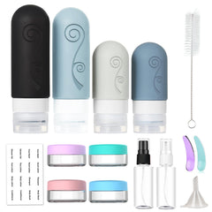 Vodvob silicone bottles 3oz with leak proof lids, ideal for liquids on the go