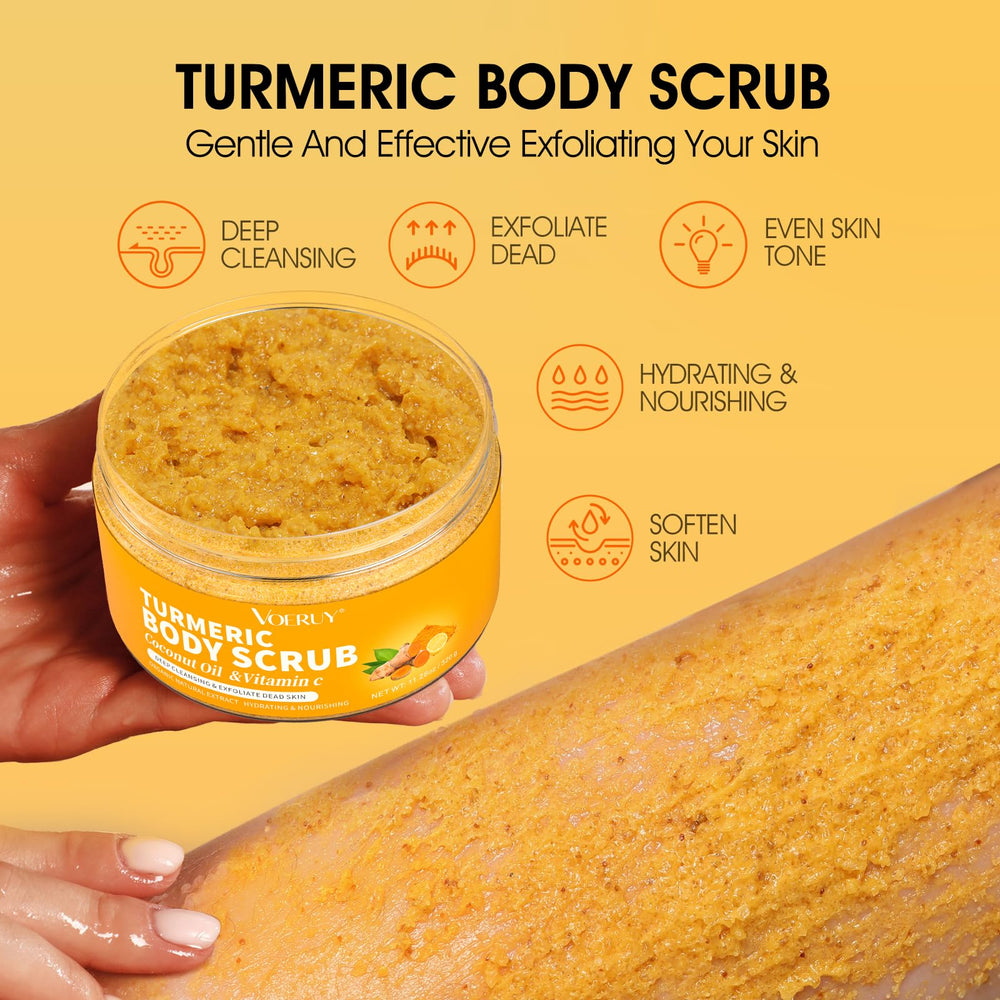 VOERUY exfoliante bikini cúrcuma vitamina C exfolia áreas sensibles y deja piel luminosa