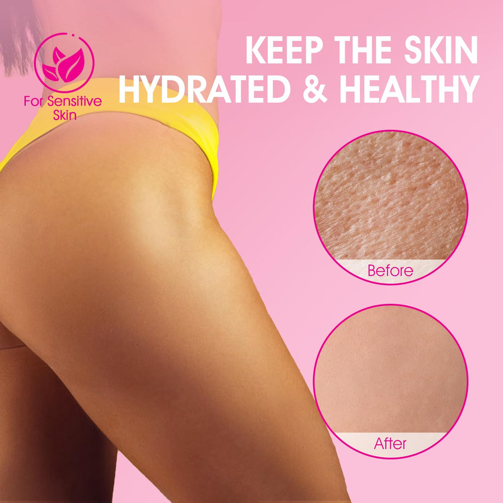 VOERUY exfoliante bikini manteca de karité y aceite de aguacate nutre la piel