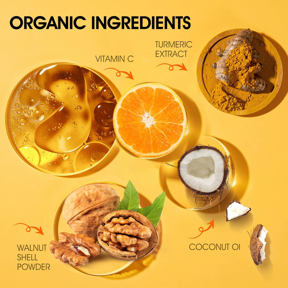 VOERUY exfoliante pies cúrcuma sal marina revitaliza y suaviza zonas ásperas
