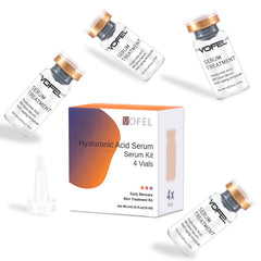 VOFEL hyaluronic serum ampoules bottle demonstrates hydration power for radiant skin