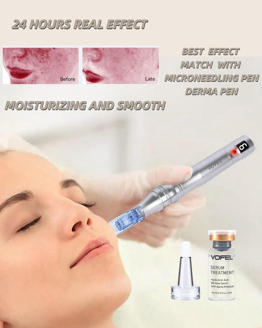 VOFEL serum dropper enables precise, clean application