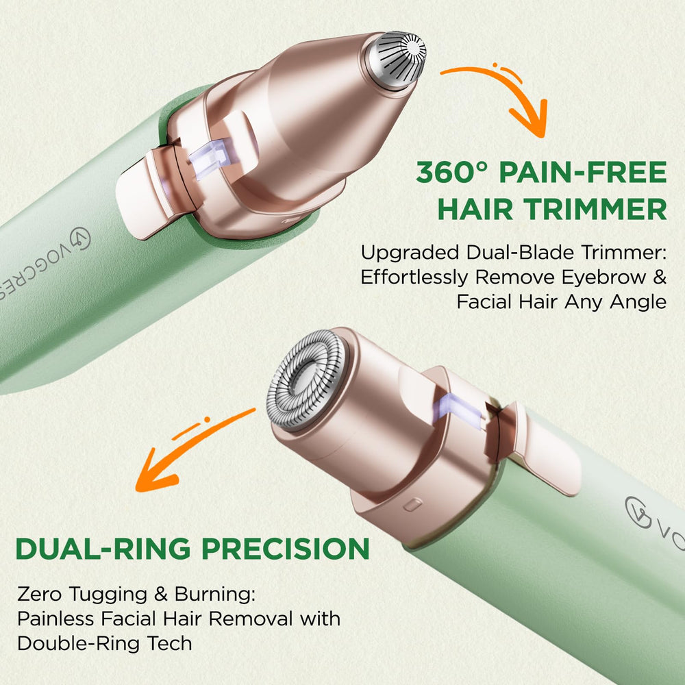 VOGCREST portable electric shaver perfect for travel touch-ups.
