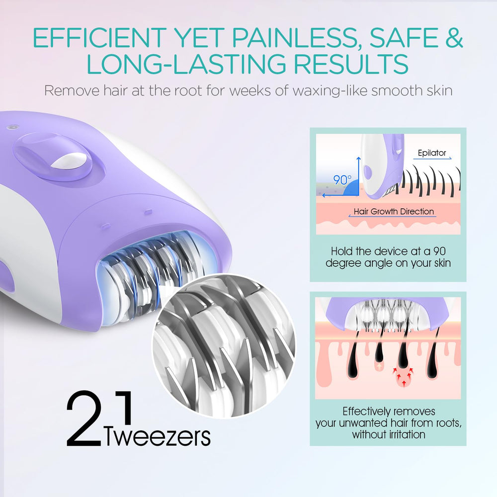 VOGOE epilator-armpit-bikini care for sensitive areas with gentle precision.