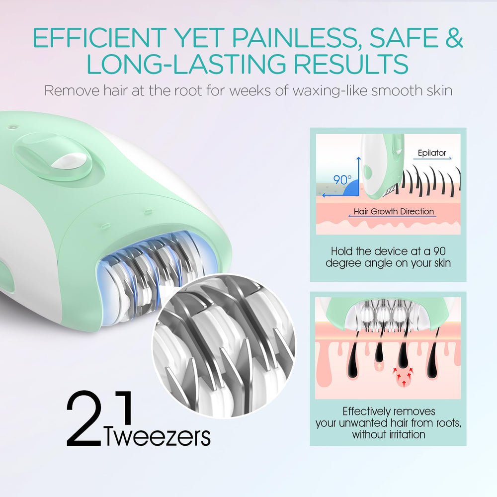 VOGOE Epilator foil shaver head ready to trim stray hairs