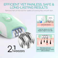 VOGOE Epilator foil shaver head ready to trim stray hairs