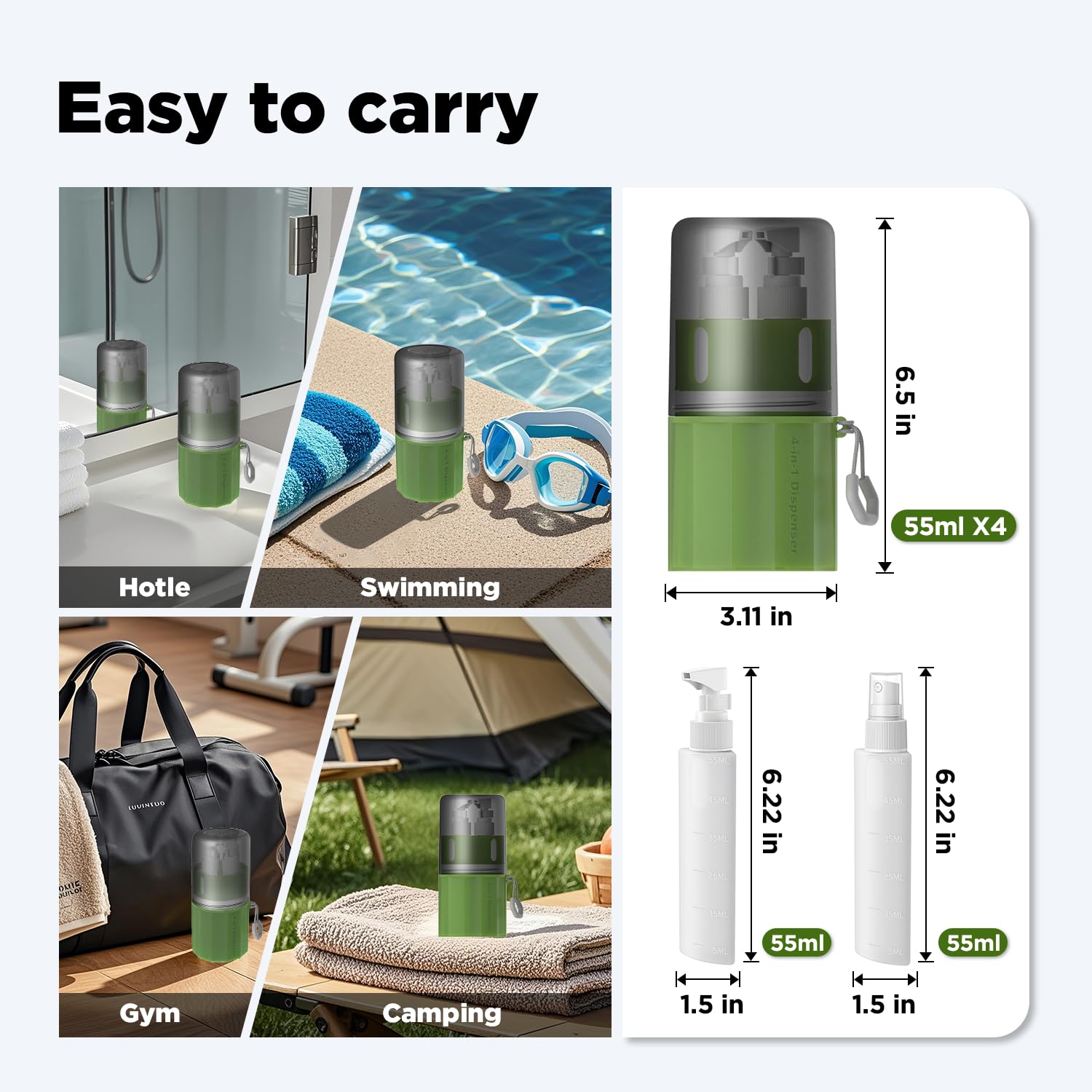 VOGOGE multi-compartment storage box keeps toiletries neatly sorted and accessible.