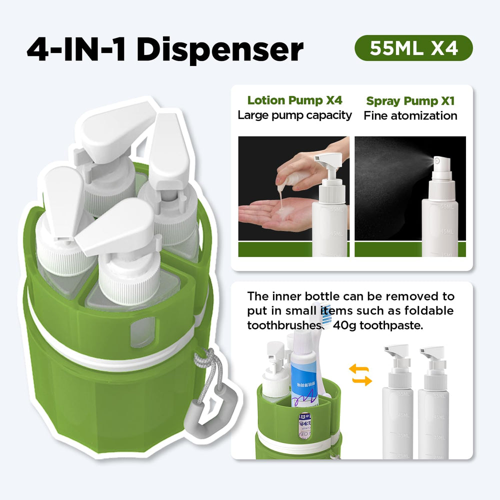VOGOGE preprinted label helps identify liquids quickly during travel.