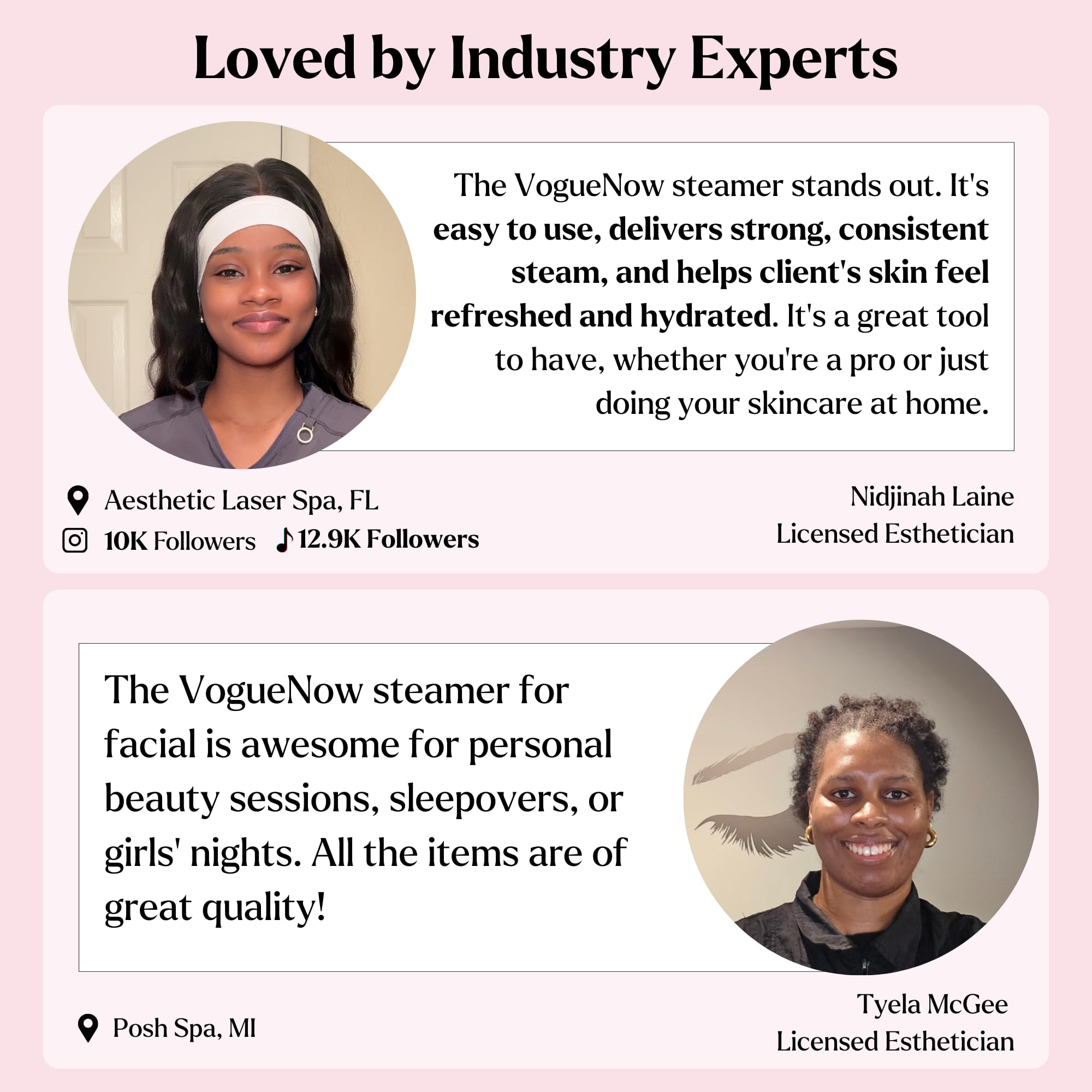 VogueNow 17 skin care tools enable complete cleansing and pampering.