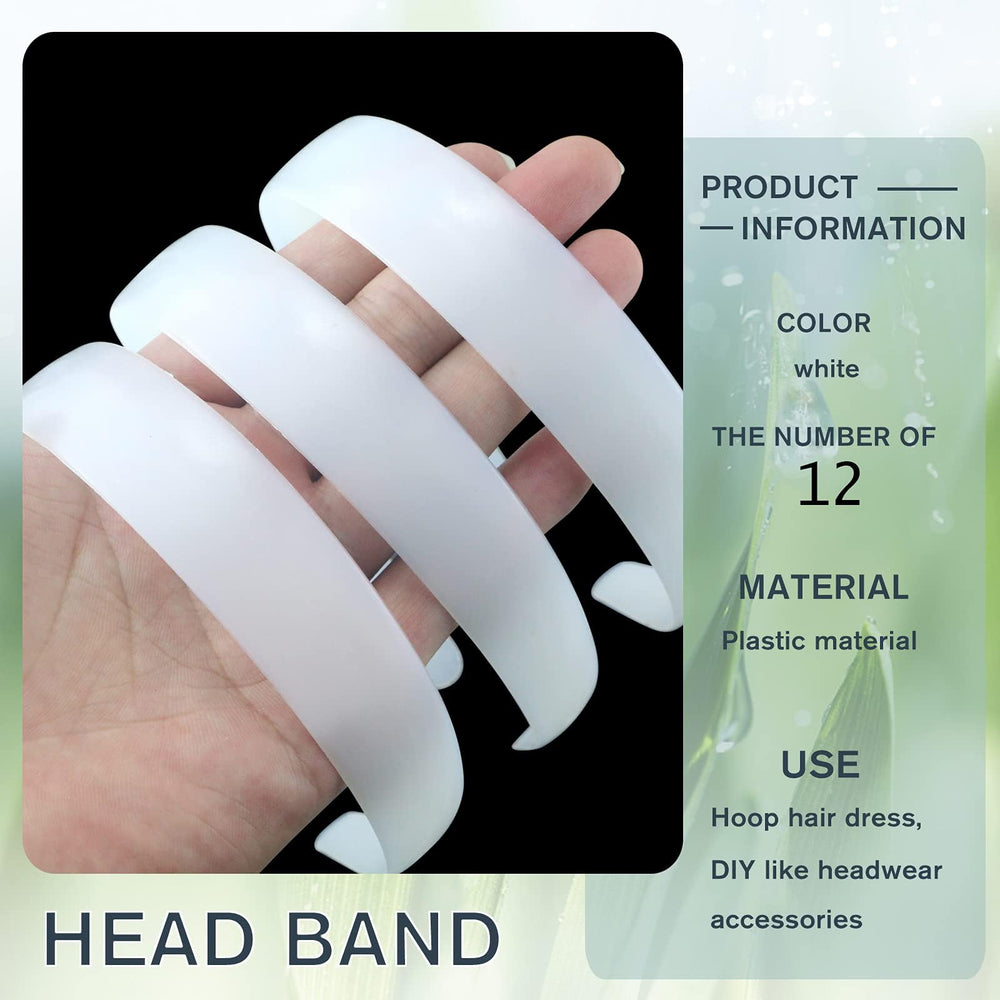 VOKOY banda cabello blanca flexible y cómoda para uso prolongado.