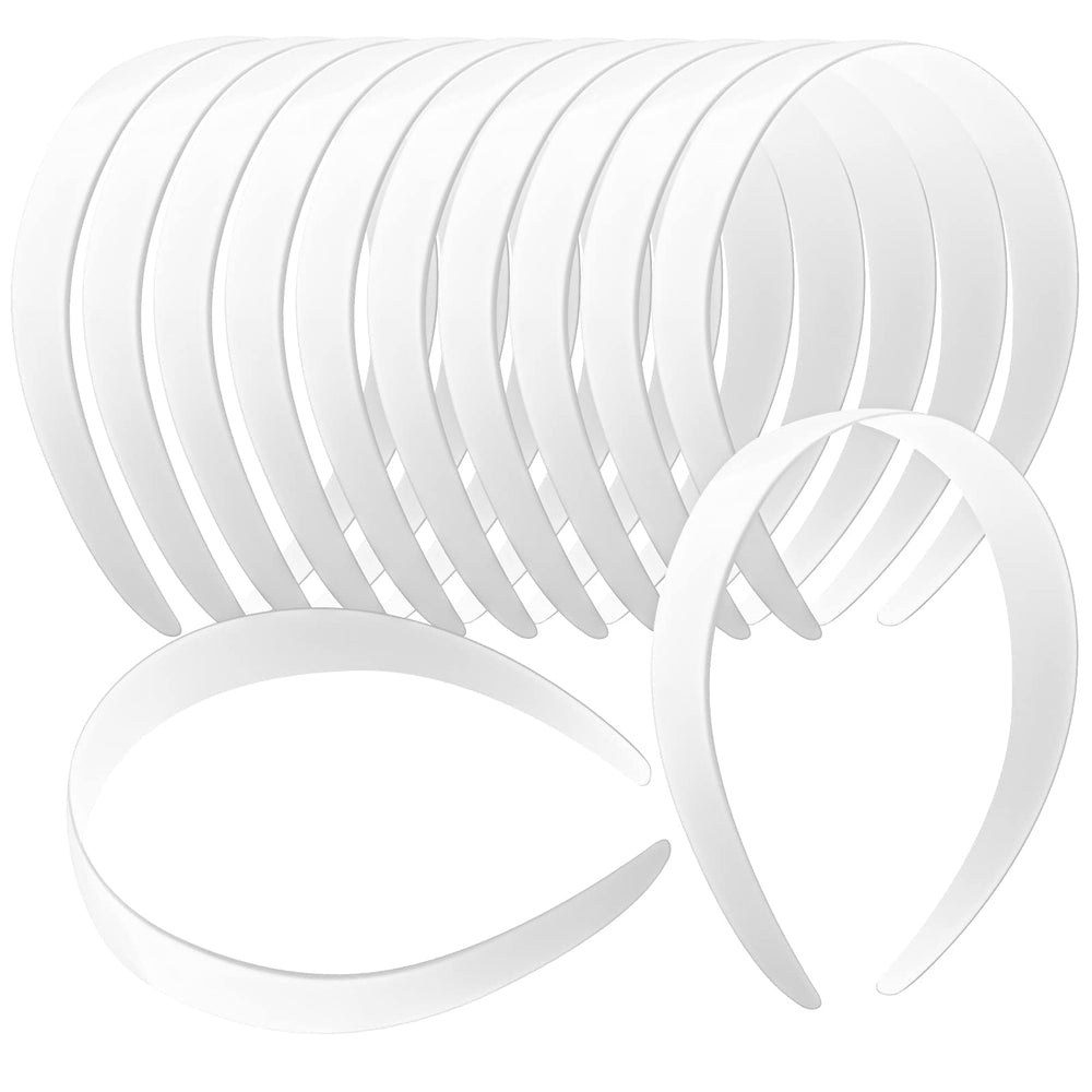 VOKOY bandas para cabello blancas 1 pulgada, ideal para manualidades.