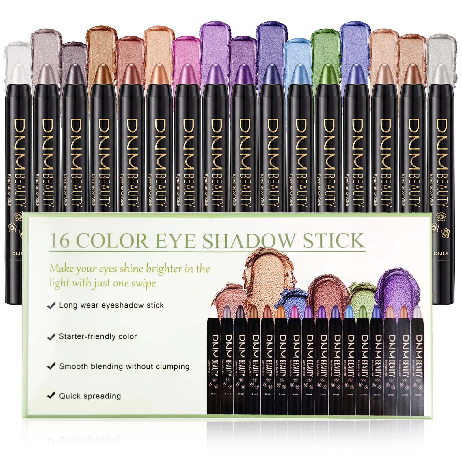 VolksRose 16 colores sombras-stick para looks diarios y atrevidos.