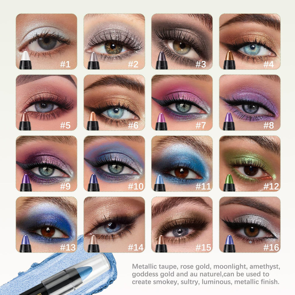 VolksRose sombras-stick con brillos perlados para un acabado glam.