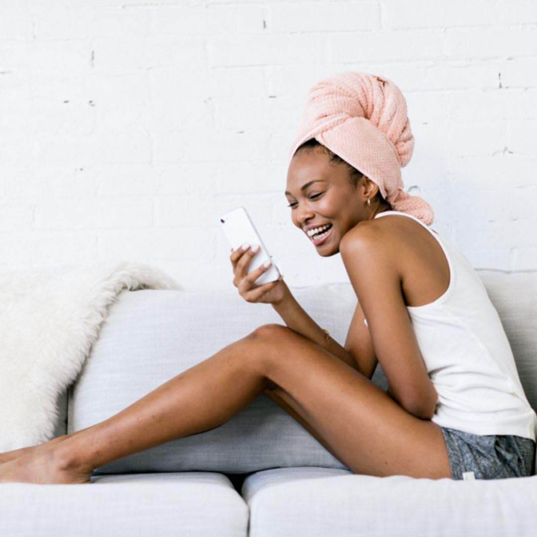 VOLO Hero Hair Towel Snug Strap in use locks securely without slipping