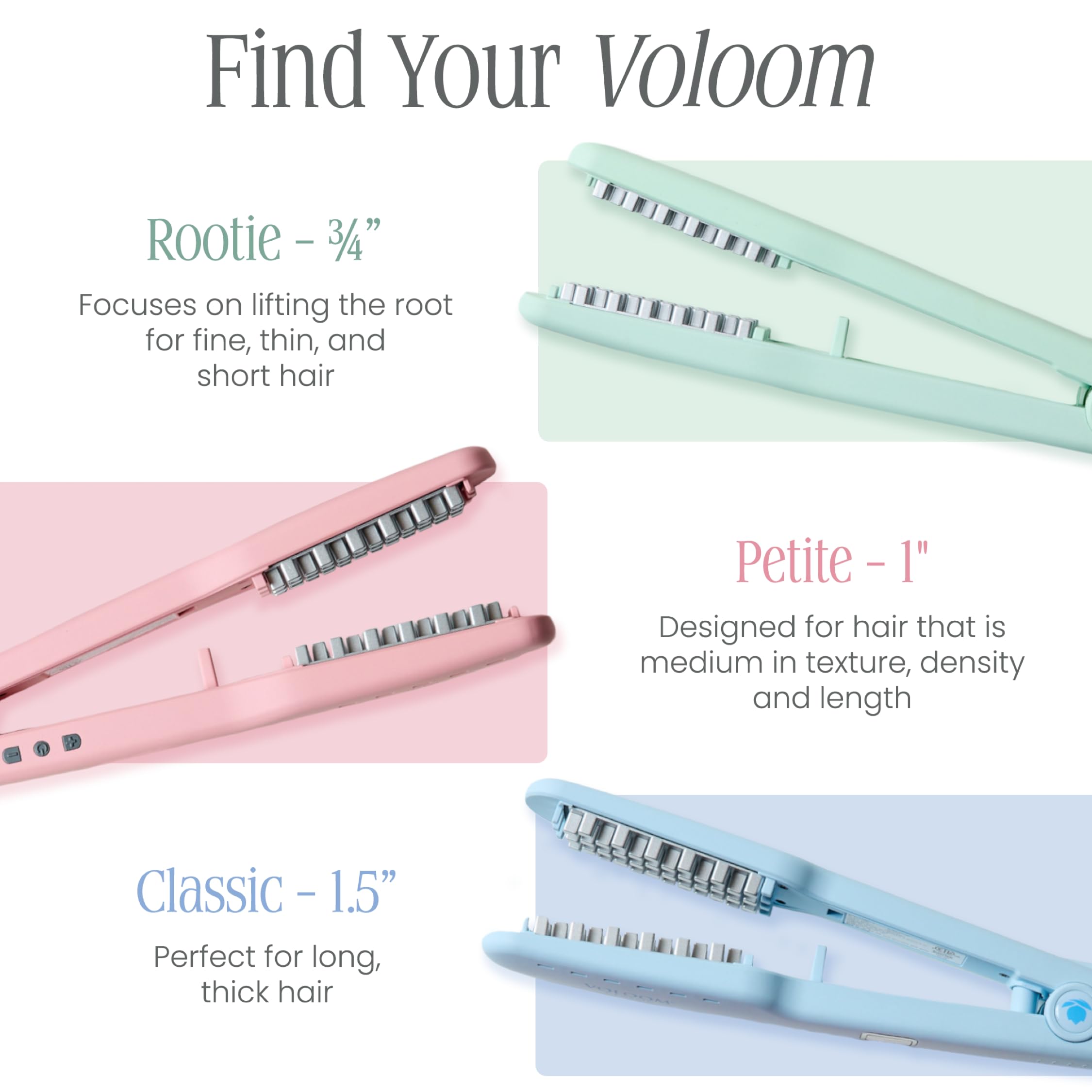 VOLOOM Classic auto shut-off feature enhances safety after use.