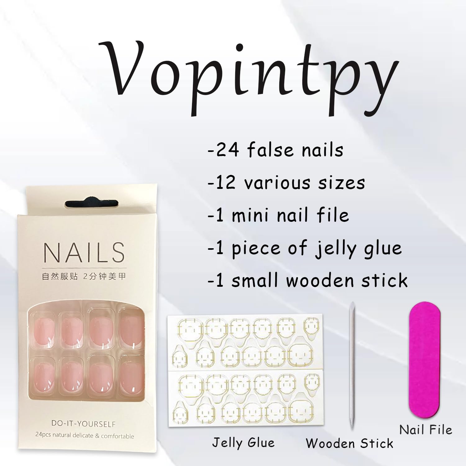 Vopintpy easy removal nails ideal for gentle soak-off.