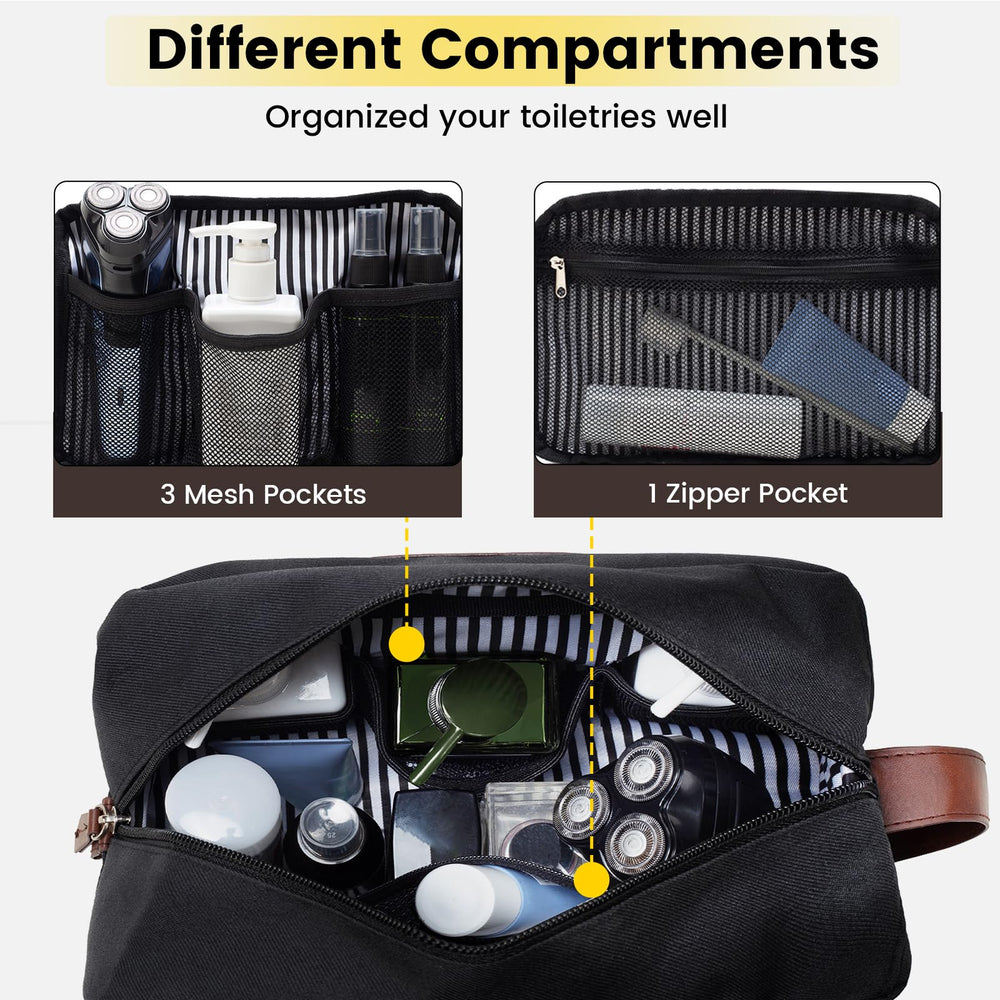 Vorspack Toiletry Bag—main compartment shown with organized pockets.