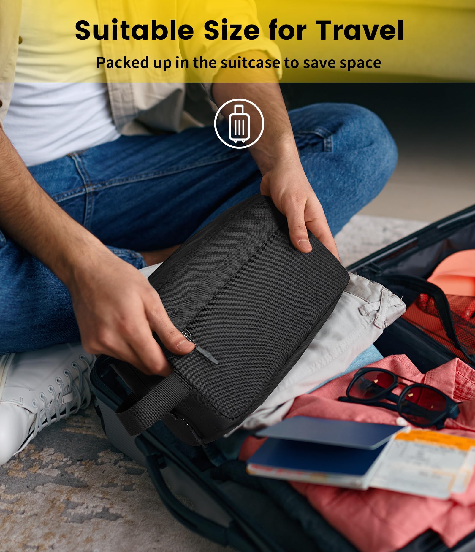 Vorspack travel toiletry bag available in multiple colors and finishes.
