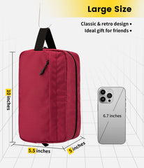 Vorspack maroon bag with large compartments keeping items organized