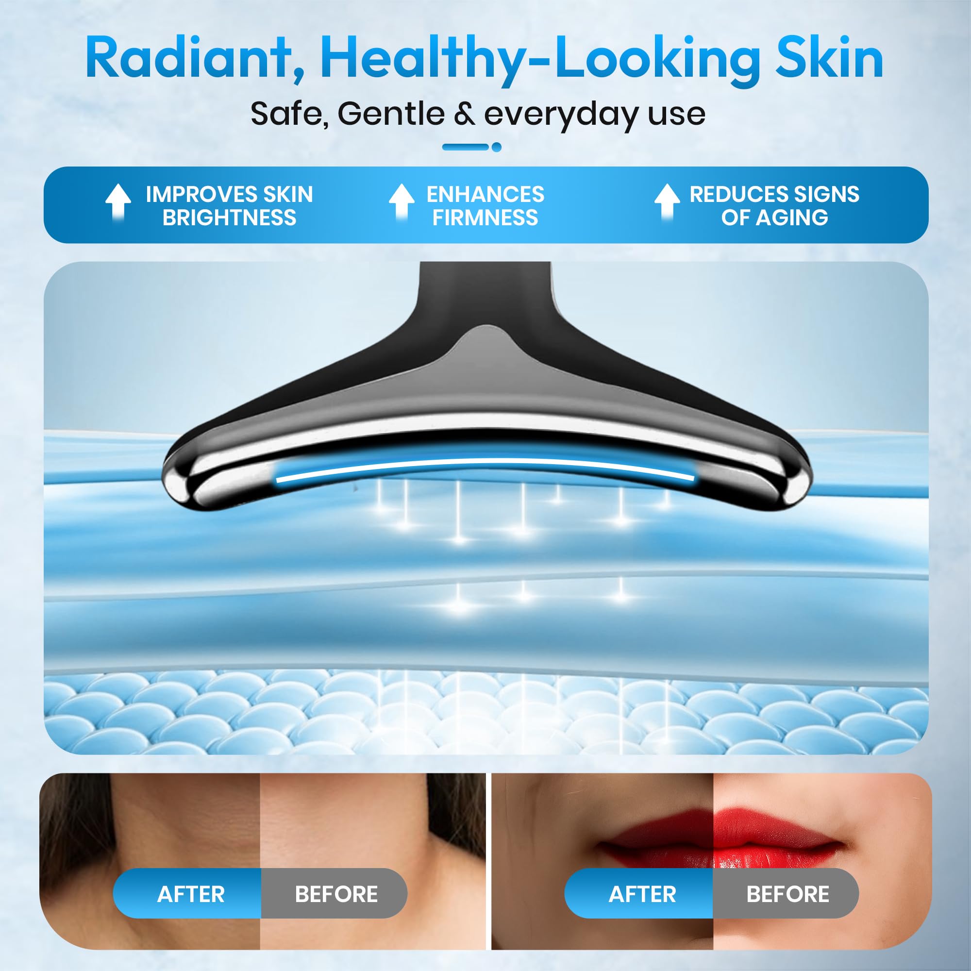 ES-1081 compact design stands for portable home skincare.