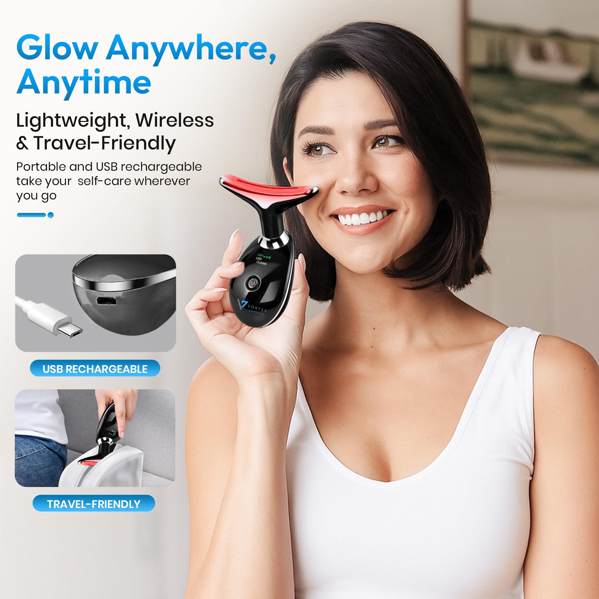 ES-1081 USB charging emphasizes wireless power for travel.