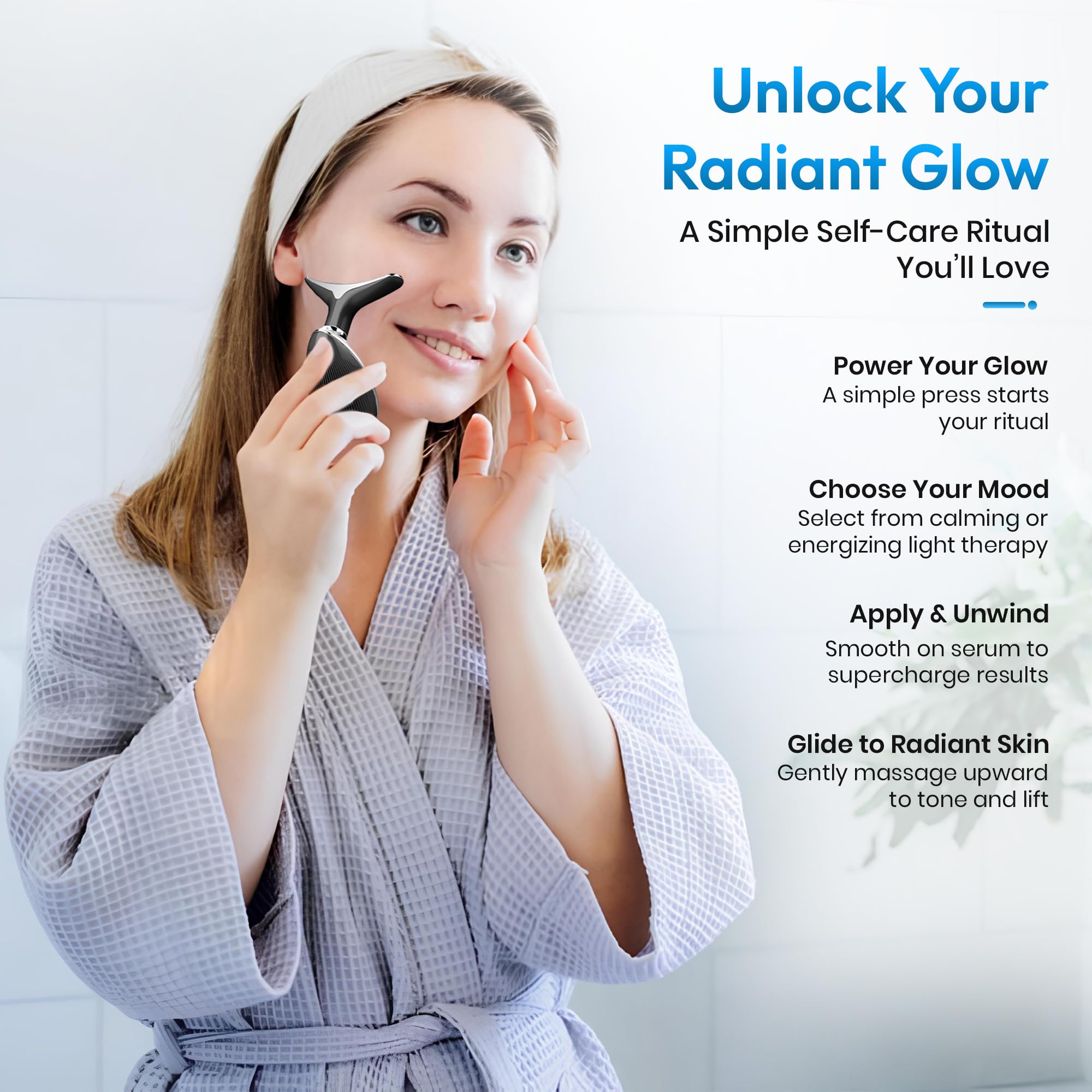 ES-1081 vibration massage demonstrates gentle daily relaxation.
