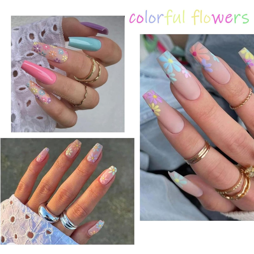 VOTACOS nail decals self-adhesive flowers for hassle-free nail art