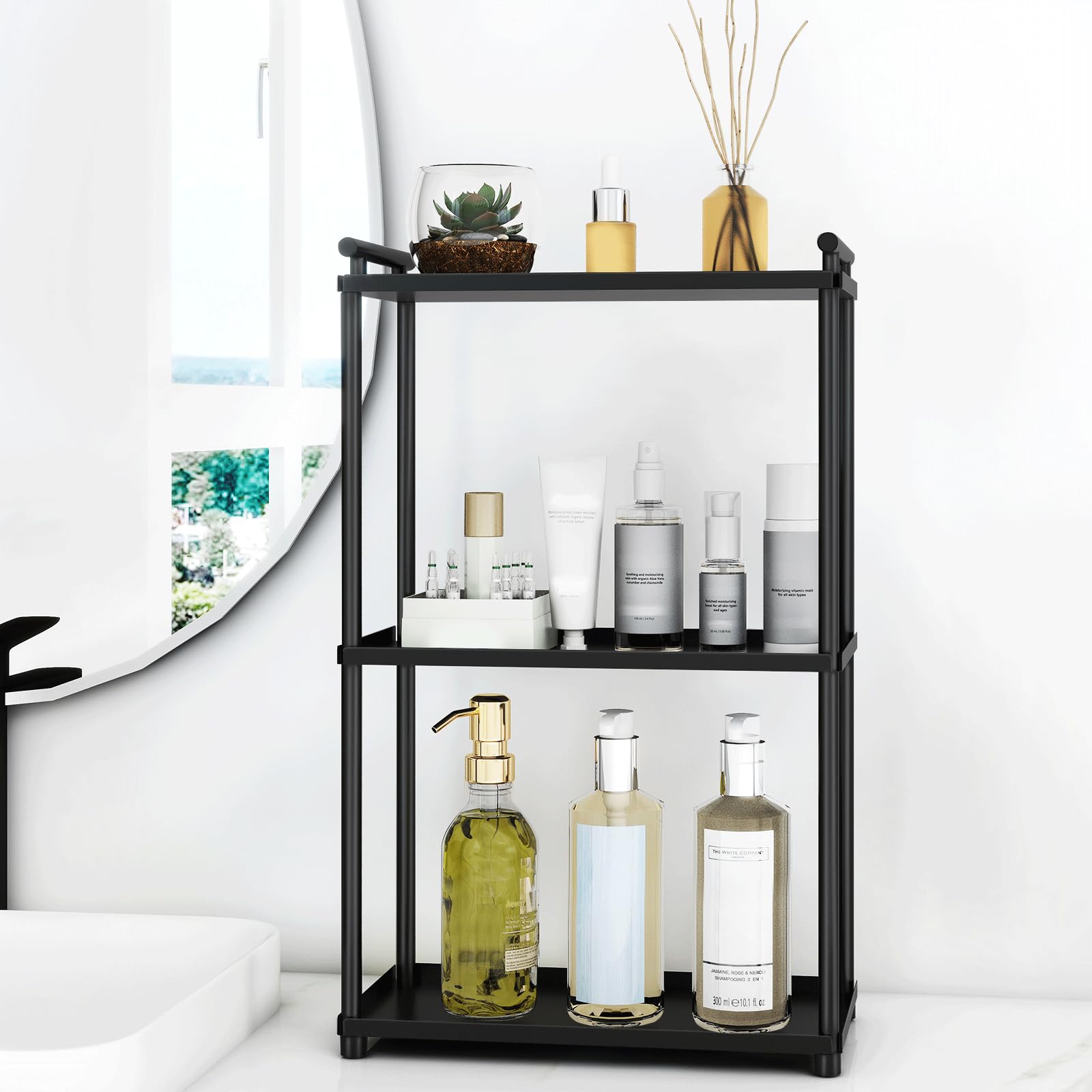 VOTZAAQ matte black finish complements modern bathroom decor while staying durable.