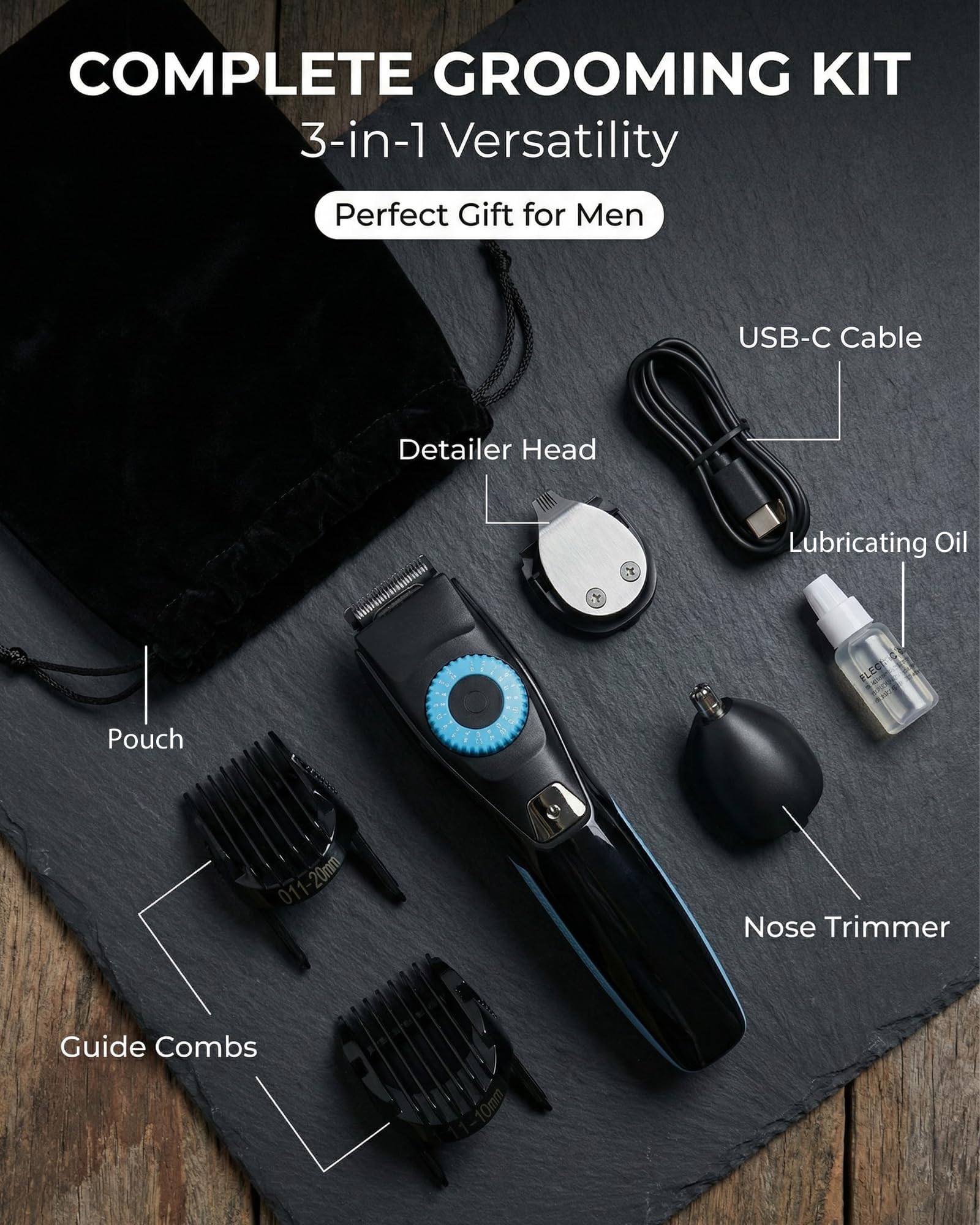 120-minute cordless runtime powers long grooming sessions