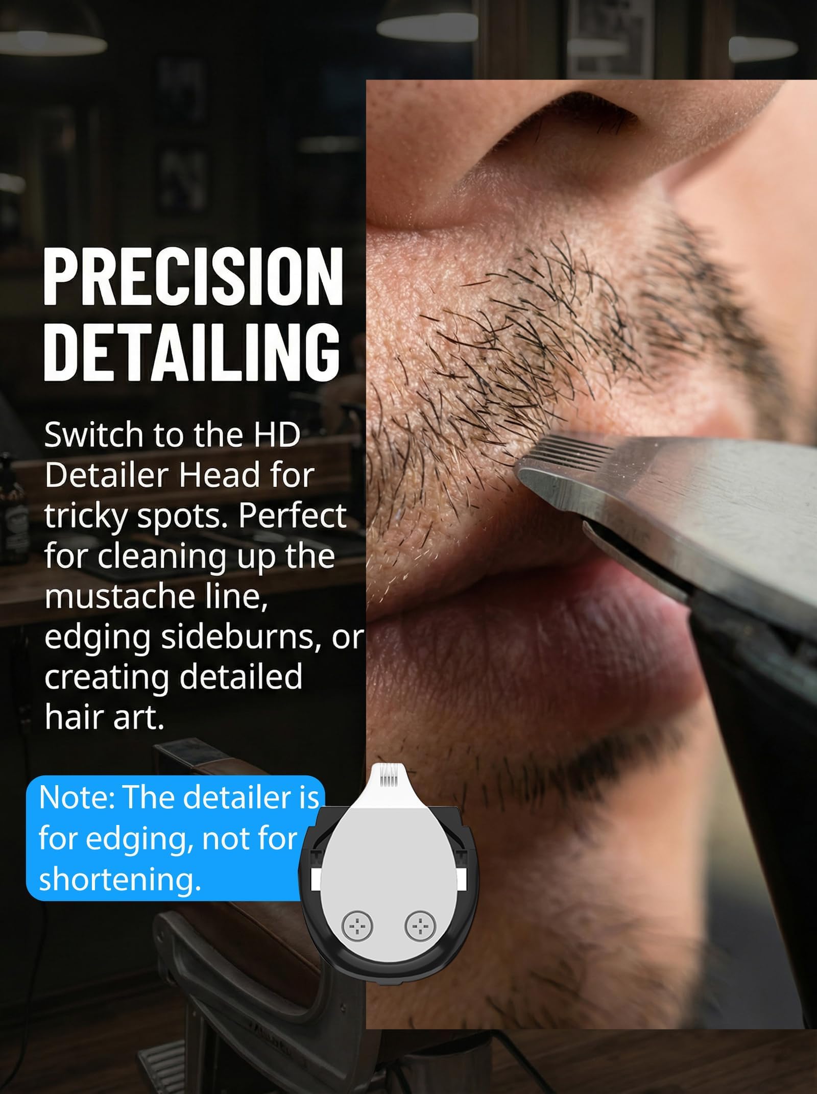 Detailer blade and Nose Kit for sharp edges and clean lines