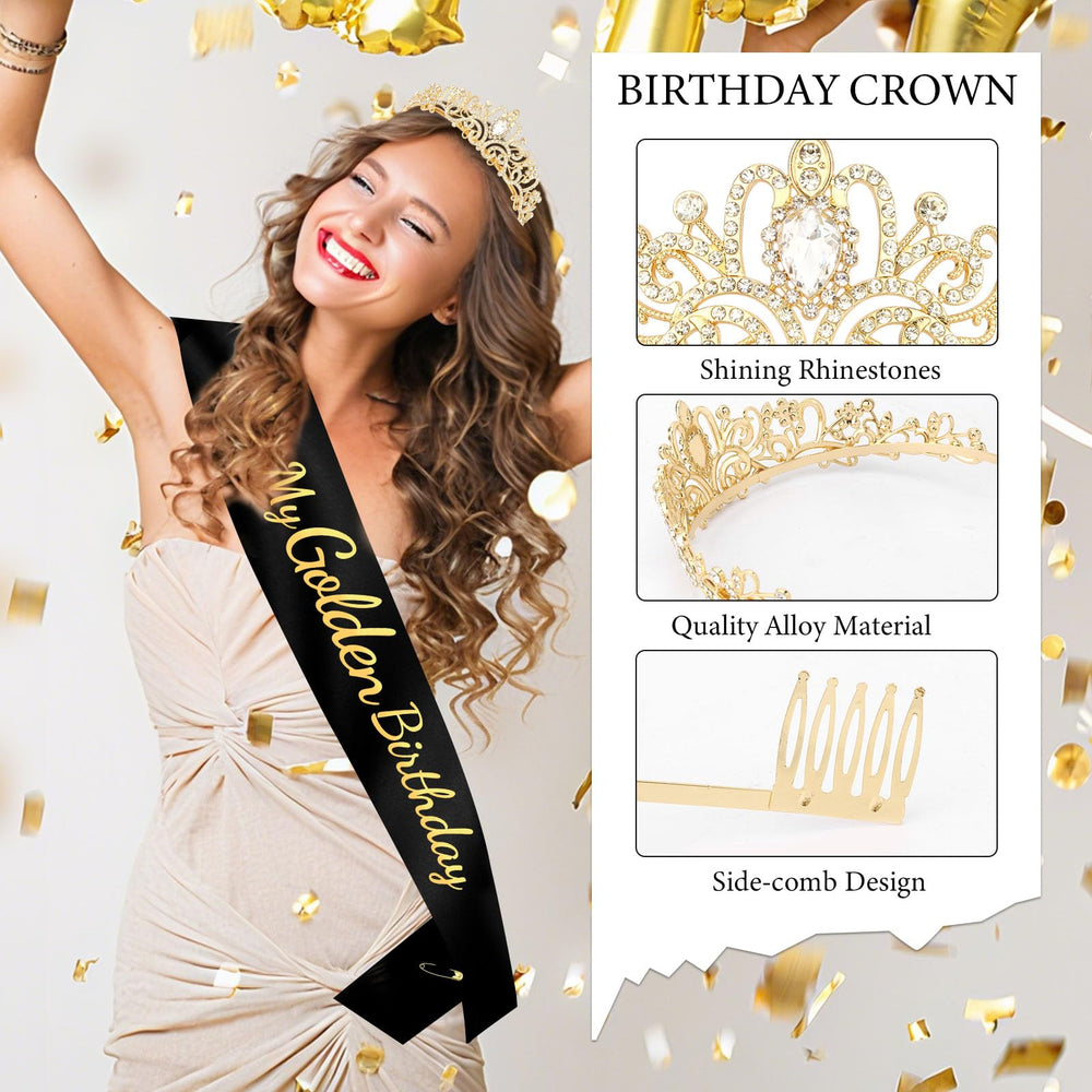 Vovii conjunto faja y corona para fotos de fiesta.