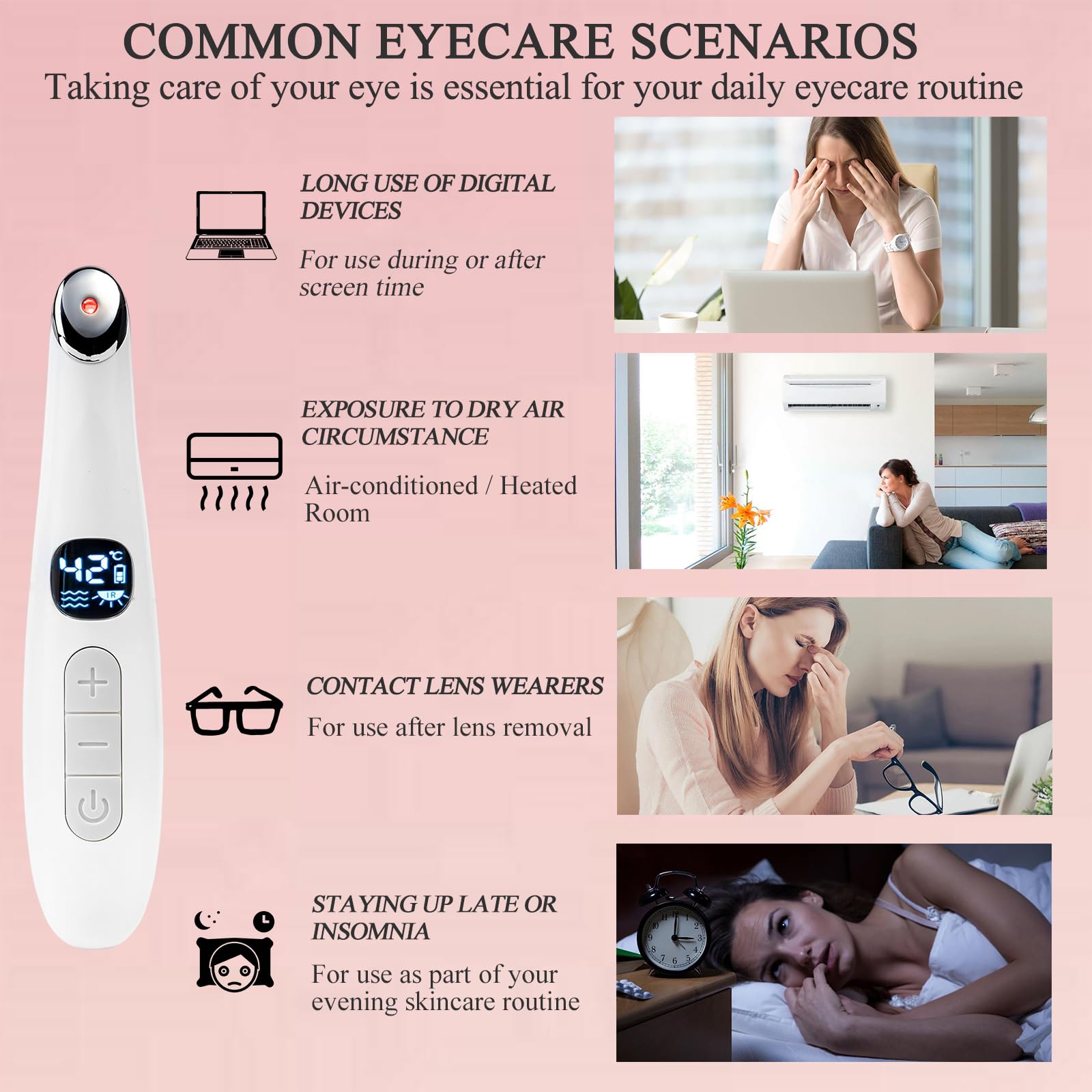 Vowleike Eye Lift Wand boosts absorption of skincare products.