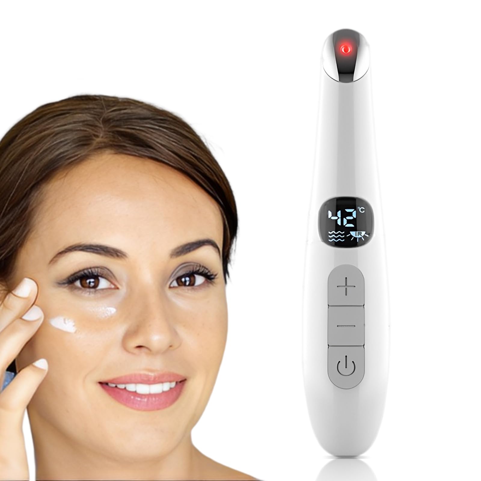 Vowleike Eye Lift Wand with thermal display for personalized care.