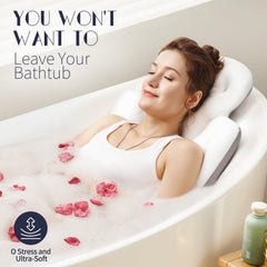 VOXOR bath pillow base with 160 suction cups for secure placement.
