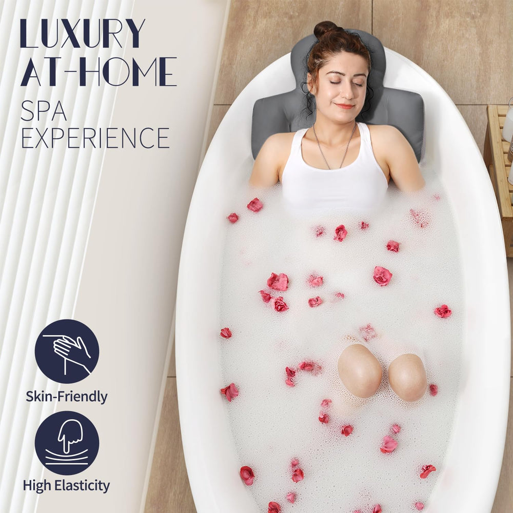 VOXOR full body bath pillow side view highlighting soft, breathable cushion.