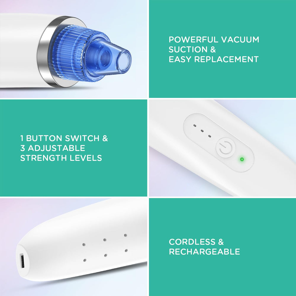 VOYOR rechargeable battery enables cordless use for travel skincare.
