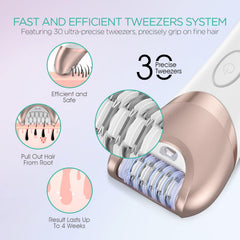 VOYOR BM300 LCD light helps detect fine hairs during epilation.